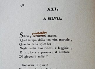 alt="A Silvia by Giacomo Leopardi"